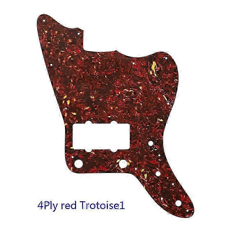 xinyue Custom Guitar Parts For US No Upper Controls Jazzmaster Style Guitar Pickguard With Pickups Scratch Replacement 26s