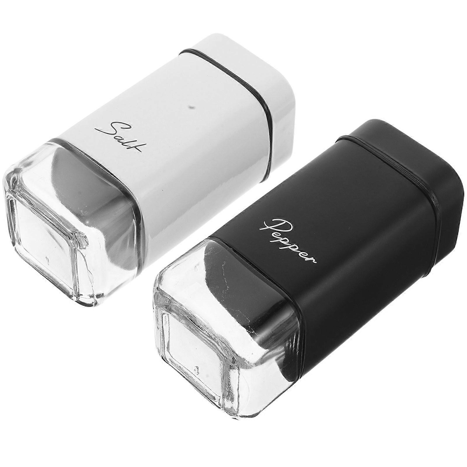 Glass Spice Bottle Kitchen Organizer for Condiment 8Pcs Set