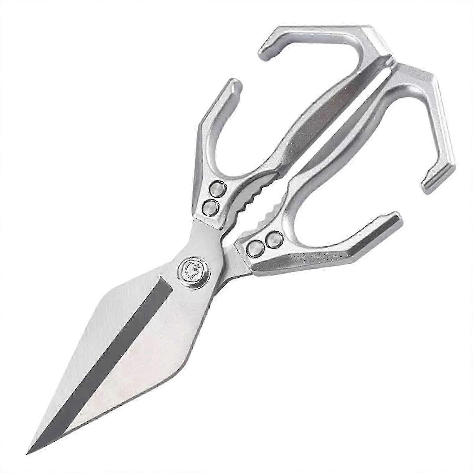 Multifunctional kitchen shears for cooking, heavy-duty bone cutting scissors 26s