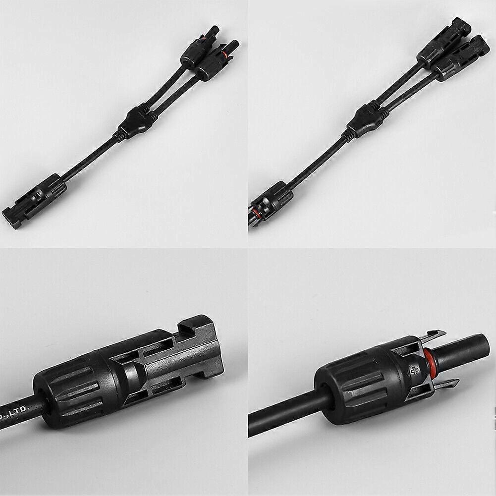 US 2-4 Pcs Solar Connectors Y Branch Parallel Adapter Cable Wire Waterproof Tool