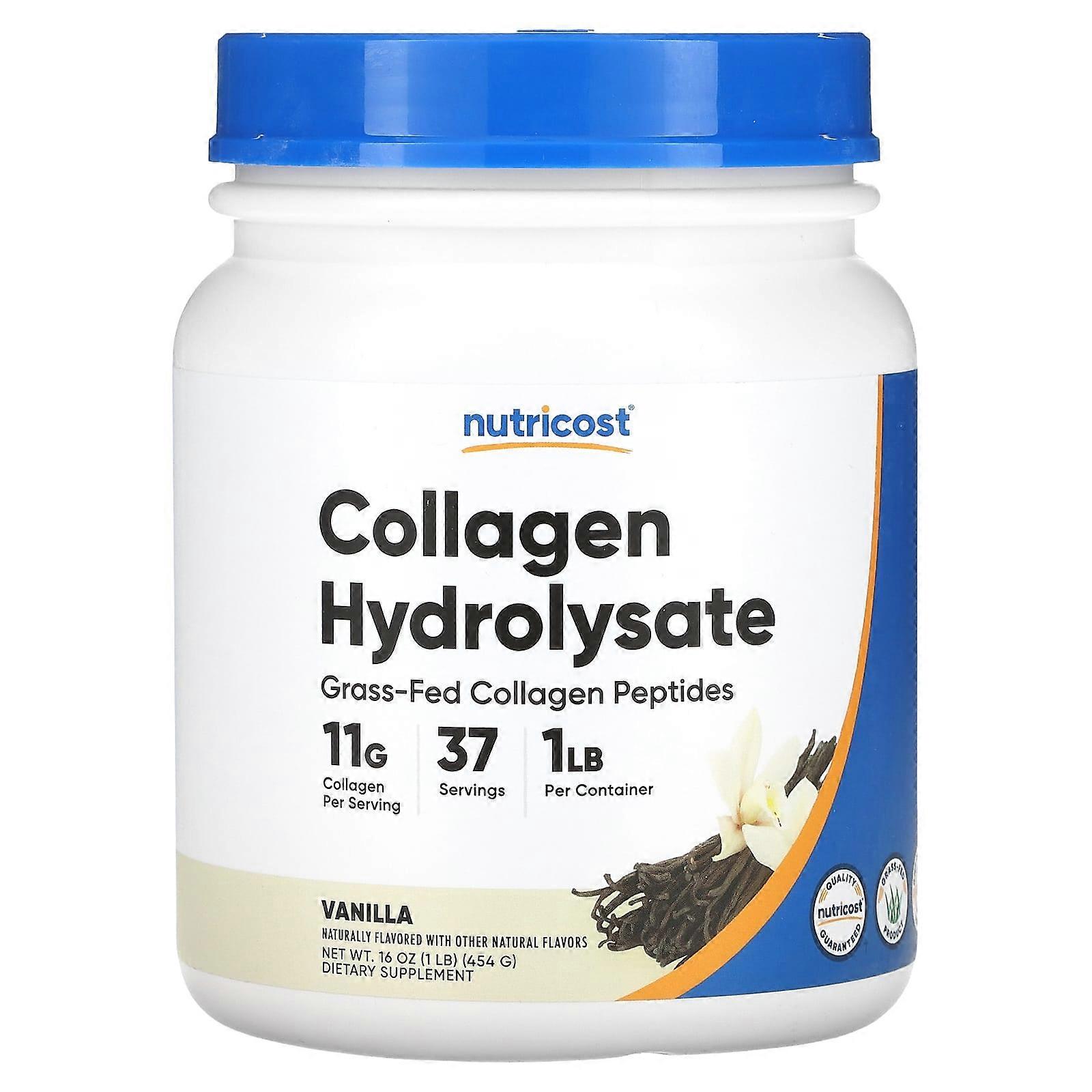 Collagen Hydrolysate, Vanilla, 16 oz (454 g)
