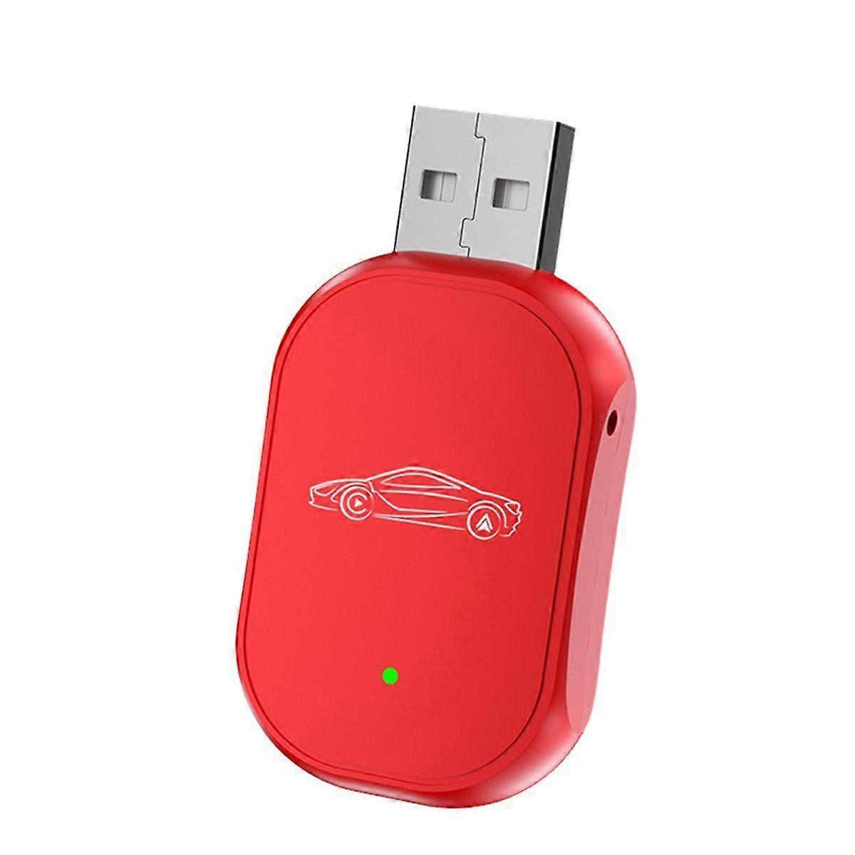 Wireless CarPlay Android Auto 2IN1 Adapter Bluetooth+WIFI USB Dongle Plug Play Smart Box Converts Wired to Wireless B