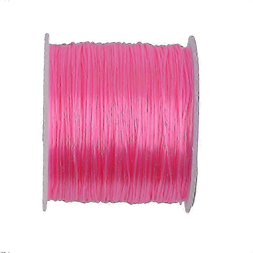 50 yards Stretch Polyester Crystal String Cord Roll Jewelry Making DIY Black