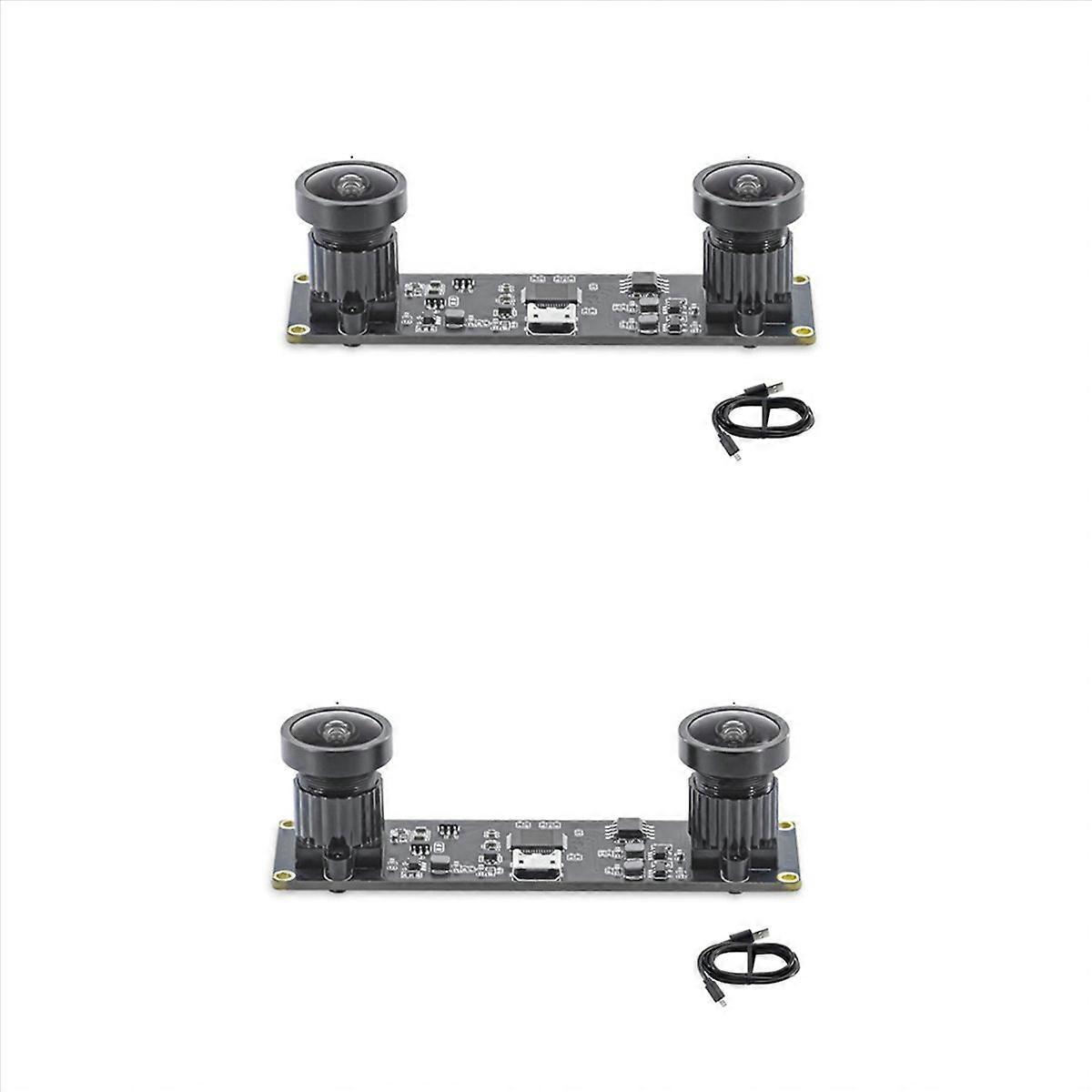 Module mini caméra double USB 3840 x 1080p 4 MP 60 ips avec objectif 130 degrés
