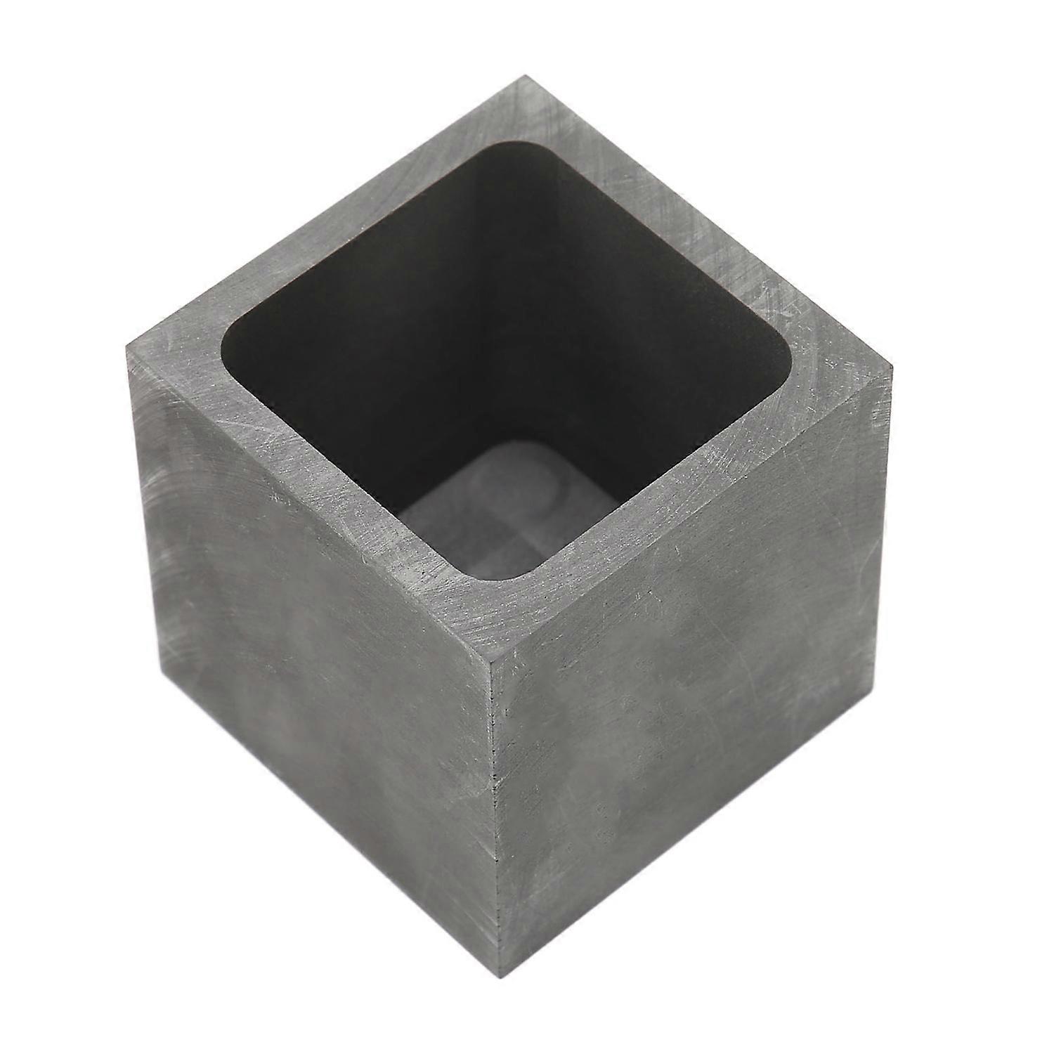 Graphite Crucible Squared Dense Graphite Sturdy Durable Corrosion Resistant Good Heat Conduction Gra
