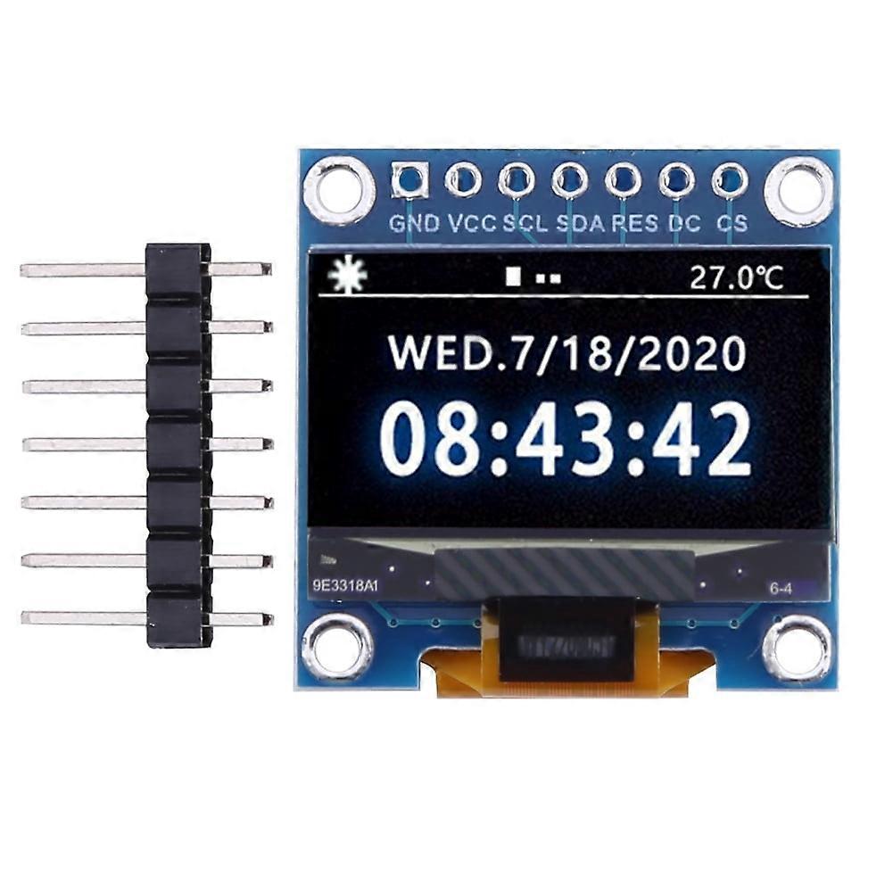 jixopn 0.96 Inch Display Module SSD1315 Driver 128x64 LCD Module (7Pin White Display)