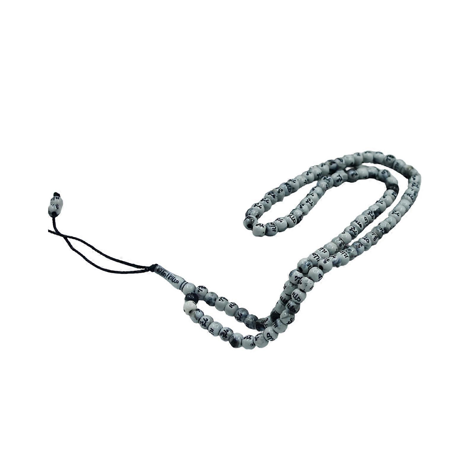 Stylish 99 Count Prayer Bead Chain Unisex Religious Accessory For Devotional Use Spiritual Practice Tool Multicolor