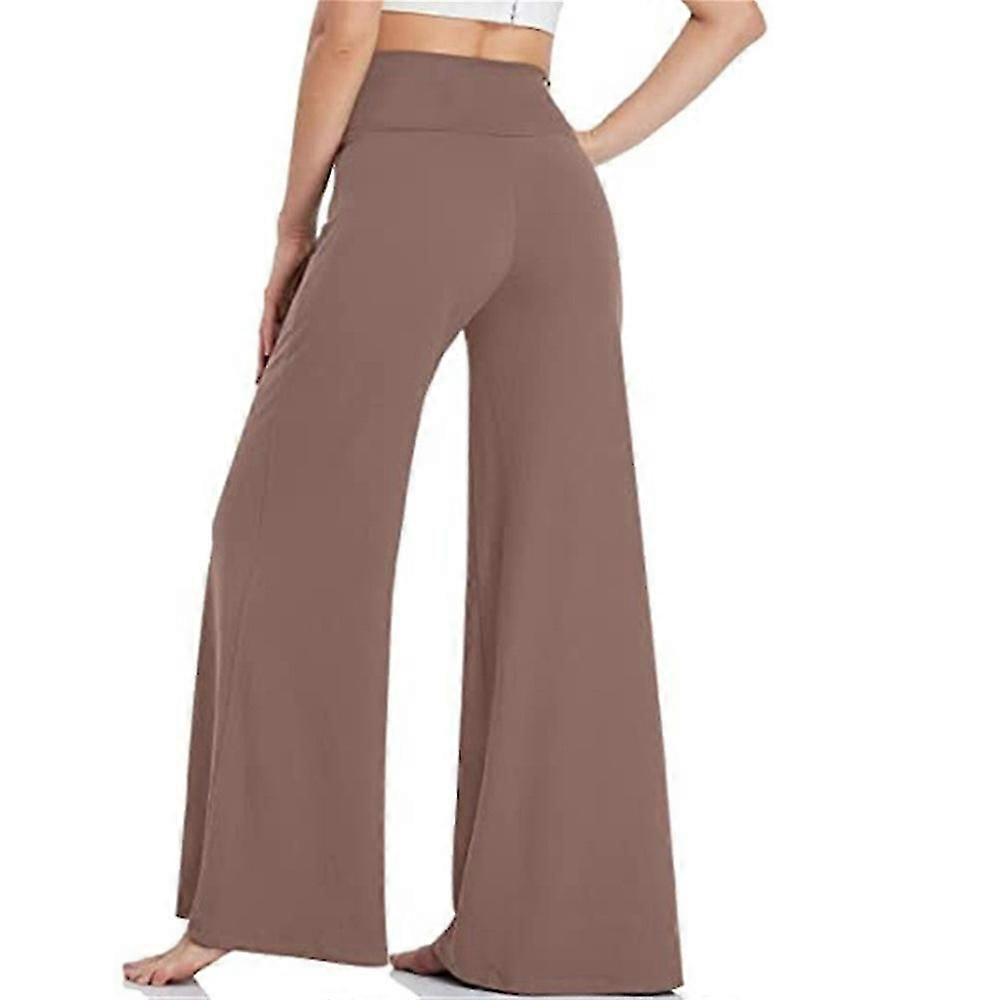 Pantalon de yoga élastique ample décontracté pantalon large jambe longue