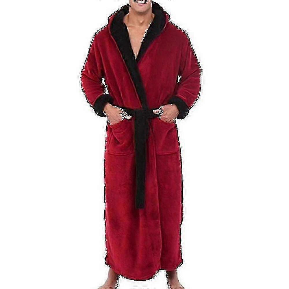 Men's winter bathrobe, 1 piece, lightweight polyester fiber