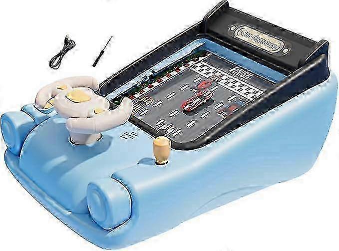 Kids Steering Wheel Toy, Toddler Simulation Driving Racing Game with Sound, Suitable for Children 3+ to Develop Fine Motor Skills