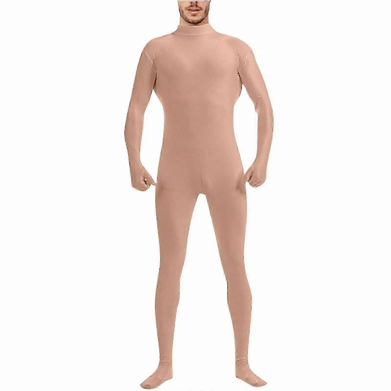 Full Body Spandex Suit for Dance and Performance Solid Color Unisex Jumpsuit