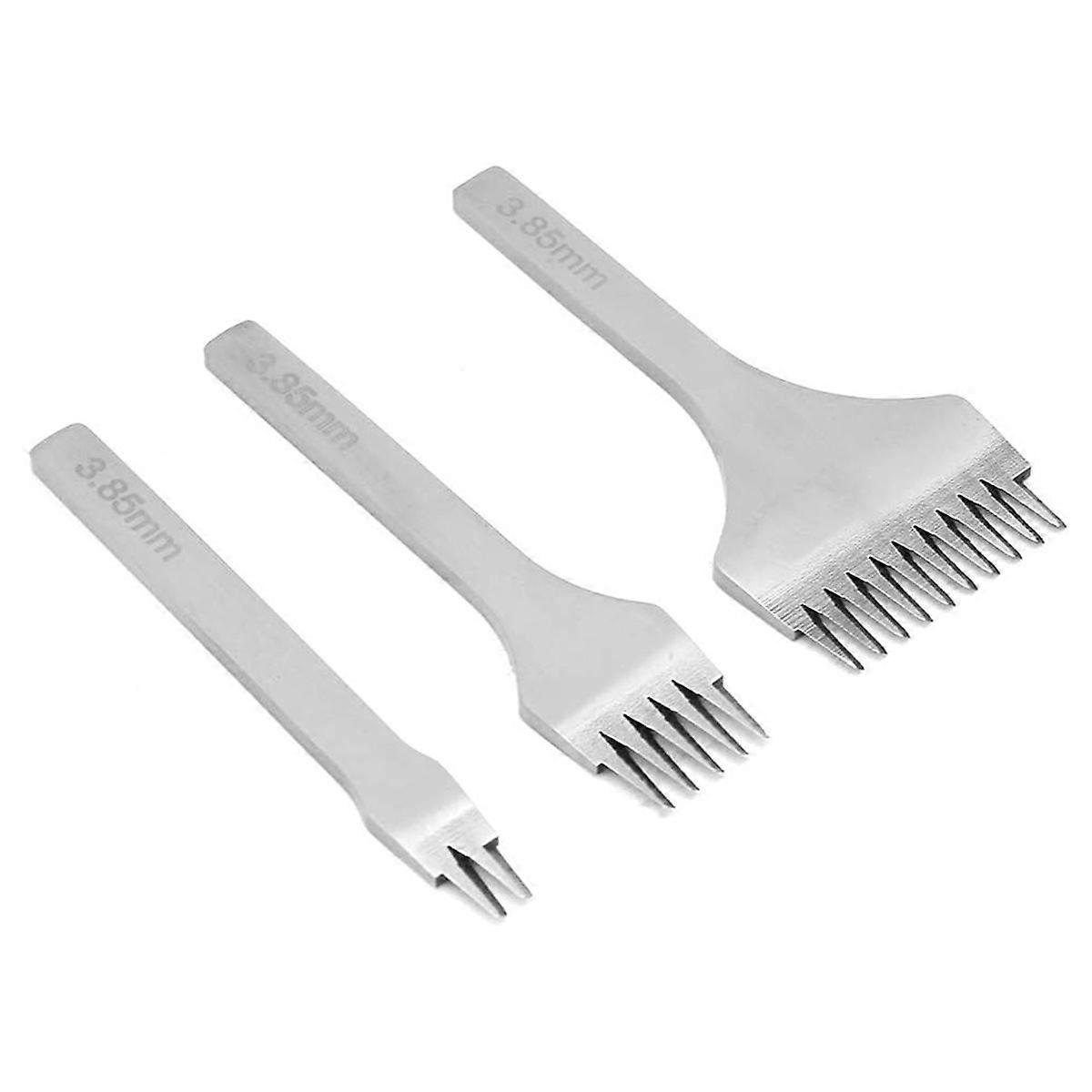 3Pcs Leather Stitching Punch Set 3.85mm