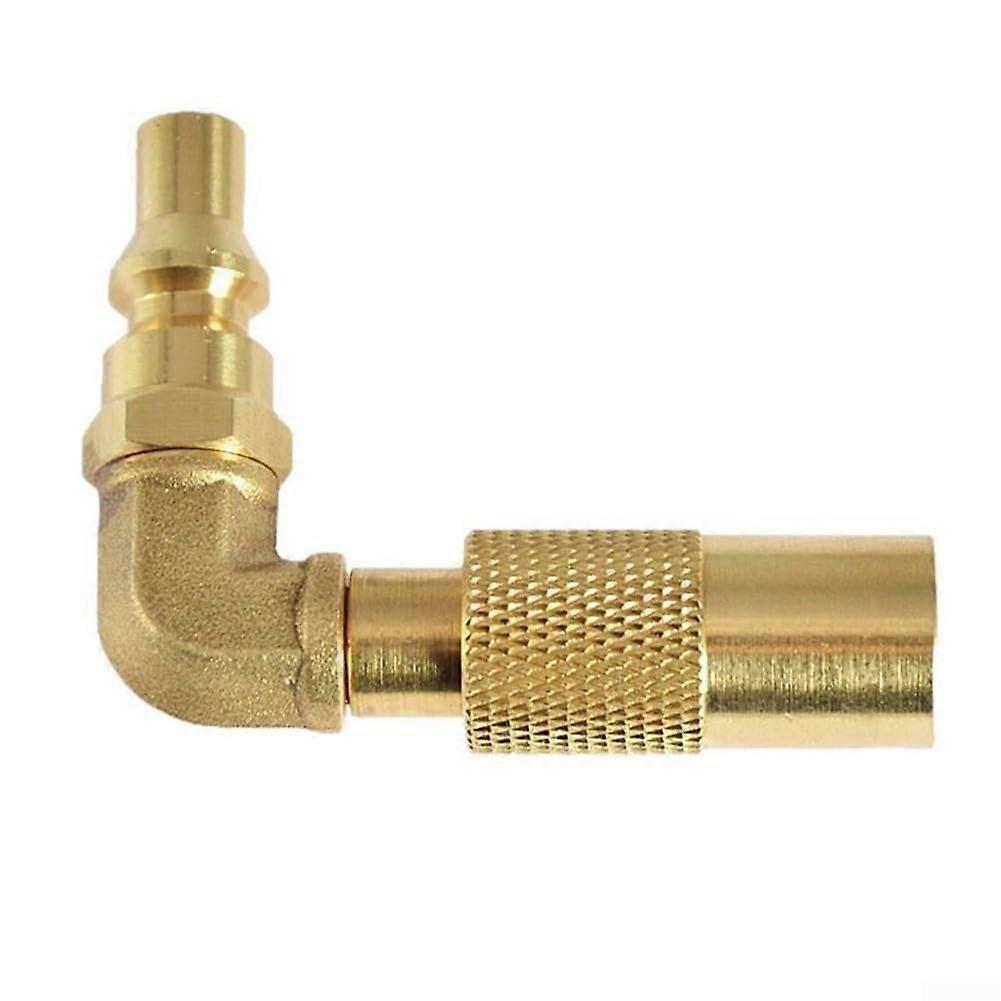 Adapter For Tabletop Camping Grills 90Degree Quick Connect Propane Use Tabletop Grill Adapter