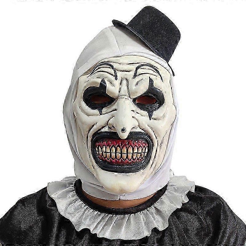 Halloween Ghost Clown Cosplay Mask Party Prop White
