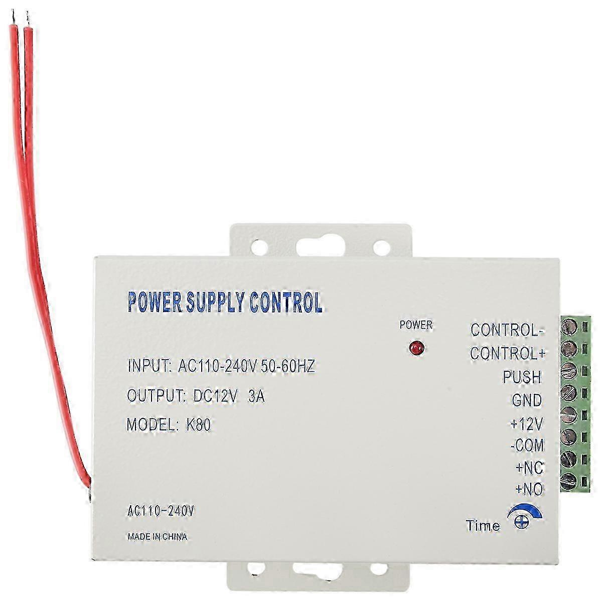 K80 Door Access System DC 12V 3A Power Supply Control Unit - Miniature Power Lock Solution