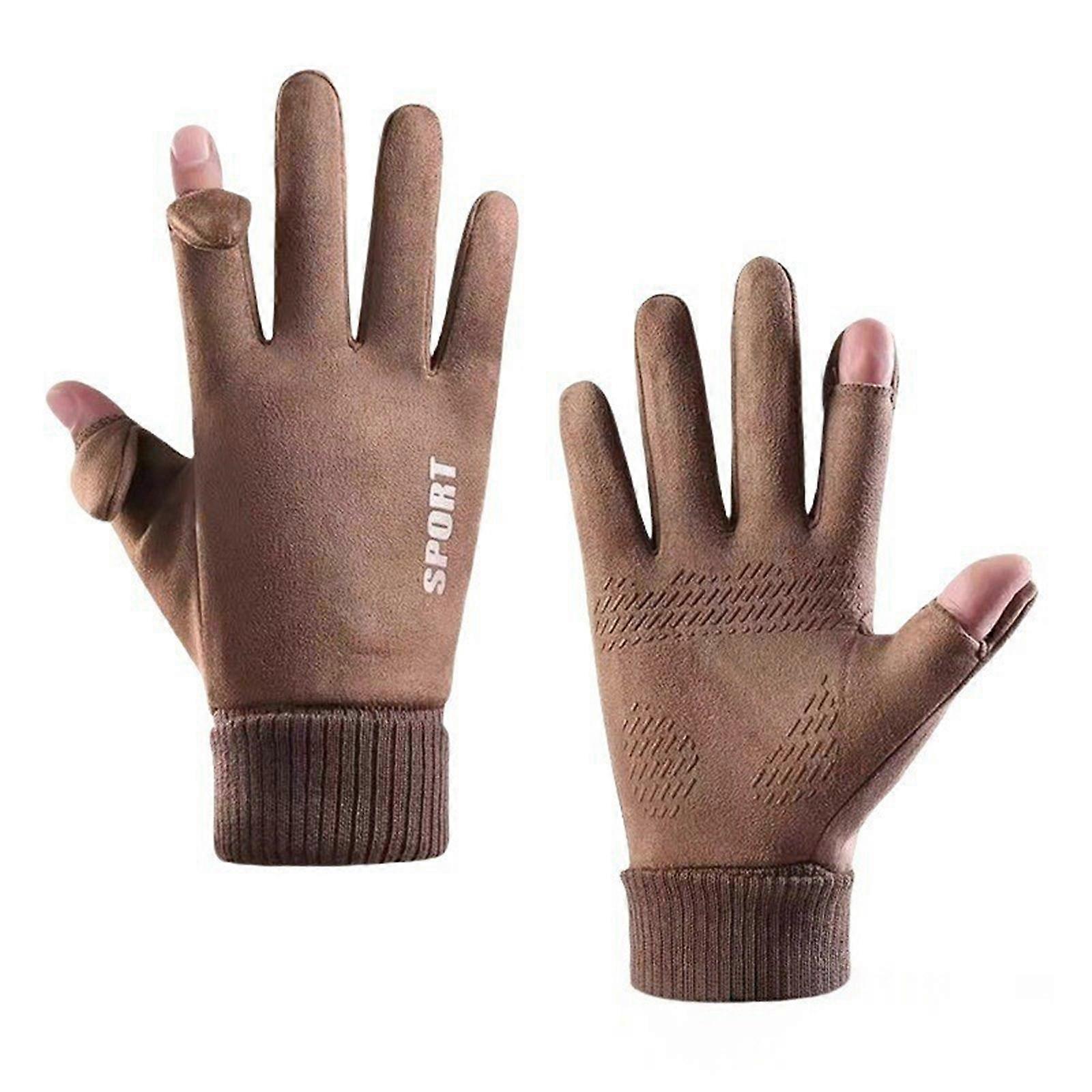 Warm Men's Gloves With Touchable Screen Function Waterproof Design Secure Grip For Active Lifestyles Multicolor