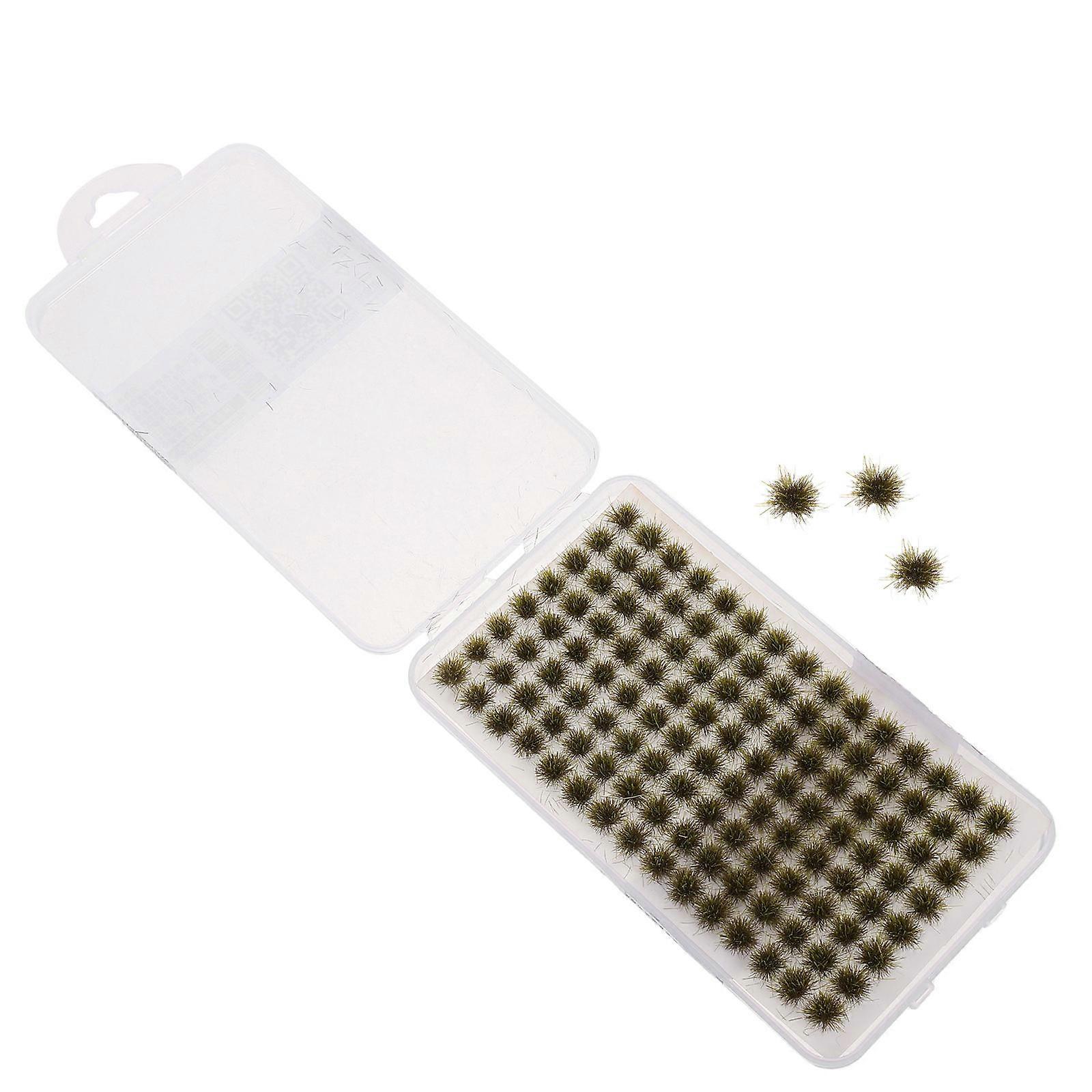 Simulation Grass Tufts for Railway Scenery Decoration 1 Box Green Resin