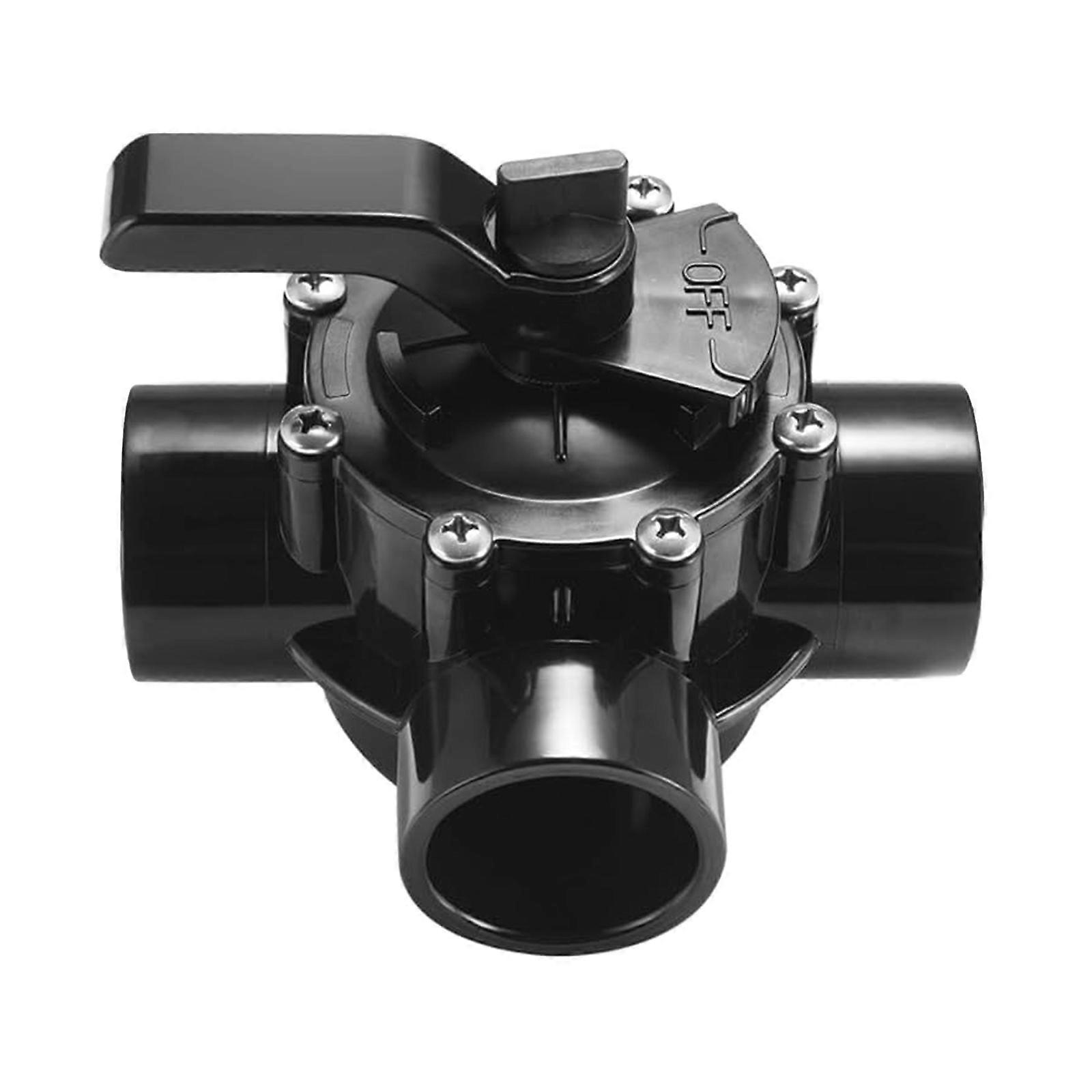 3 Port Diverter Valves PVC Pipe Diverter Valves Replacement Check Valves for High Flows Rates Ground Pool Easy to Use Multicolor