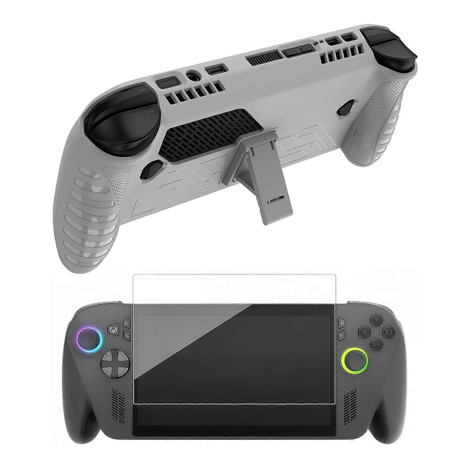 Full Coverage Impact Resistant Gaming Shell With High Clear Tempered Glass For Models Full Body Protective Case  White