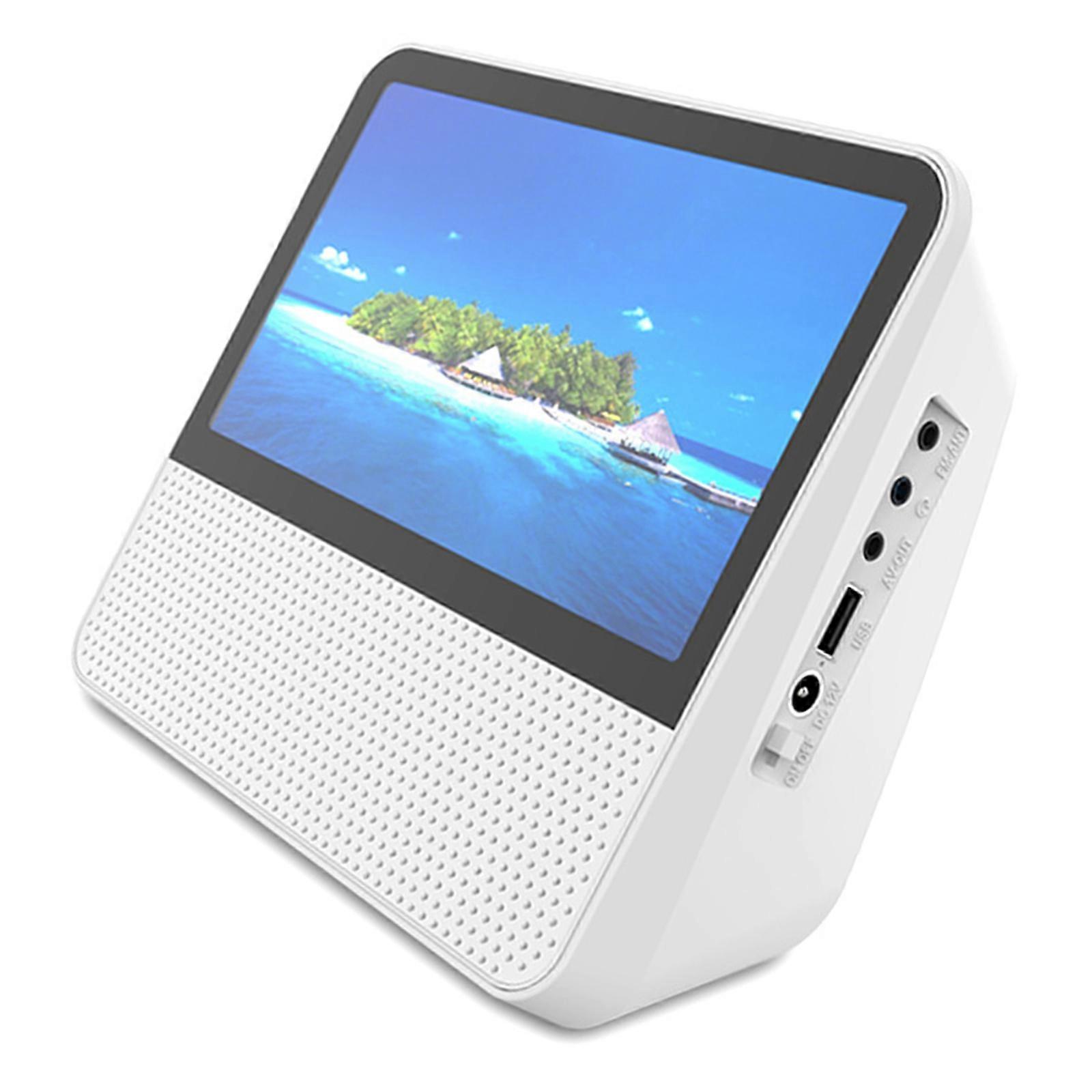 DVD Music Player Portable Multimedia Player Bluetooth-compatible 5.1 7inch Screen Panel Mobile Children Learning Tool Multicolor