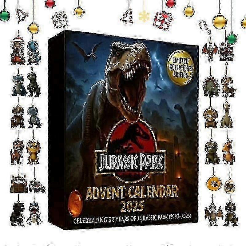 Ημερολόγιο Jurassic Park Χριστουγεννιάτικη Έλευση Δεινοσαύρων 2025 24 Ημέρες Ακρυλικό Ε.Ζ