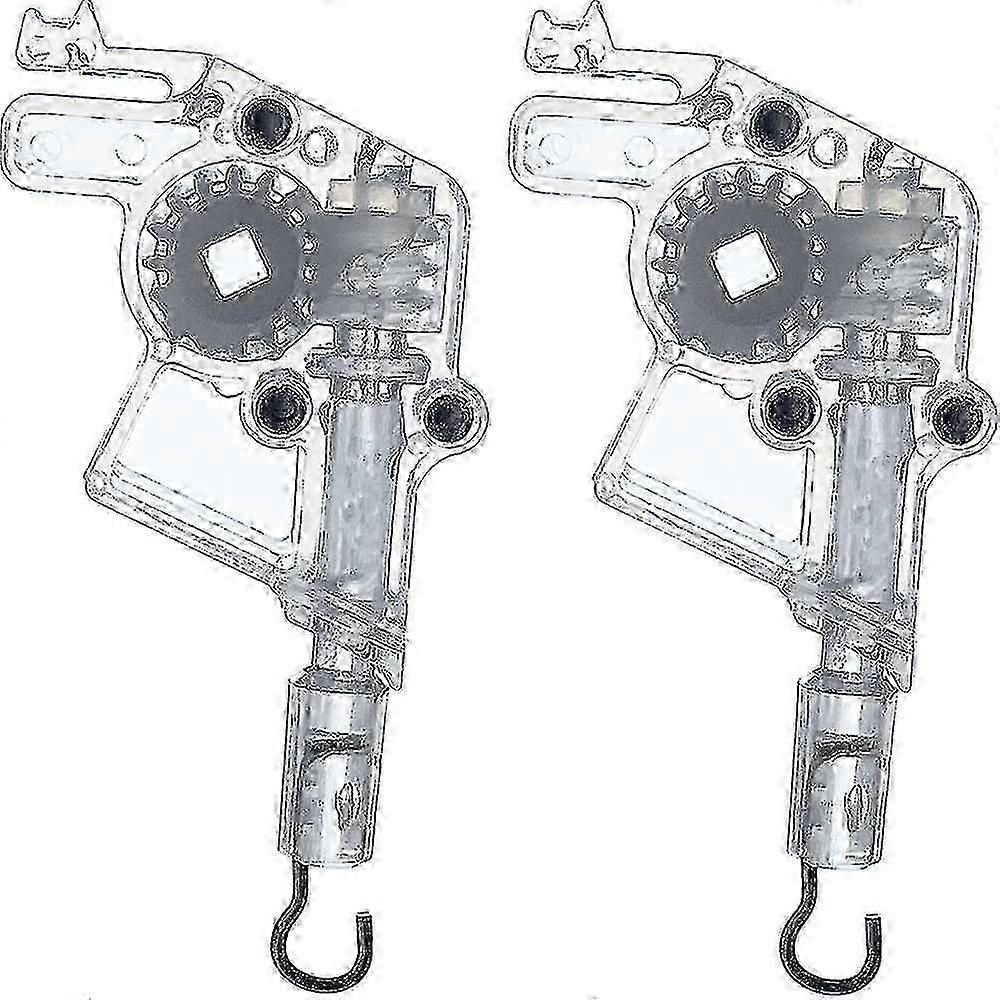 Wand Tilter For 2 Low Profile Horizontal Blinds Tilt Mechanism Hook Connection With Square Shaped Gear Low Rail Blinds Accessory (2pcs, Whit