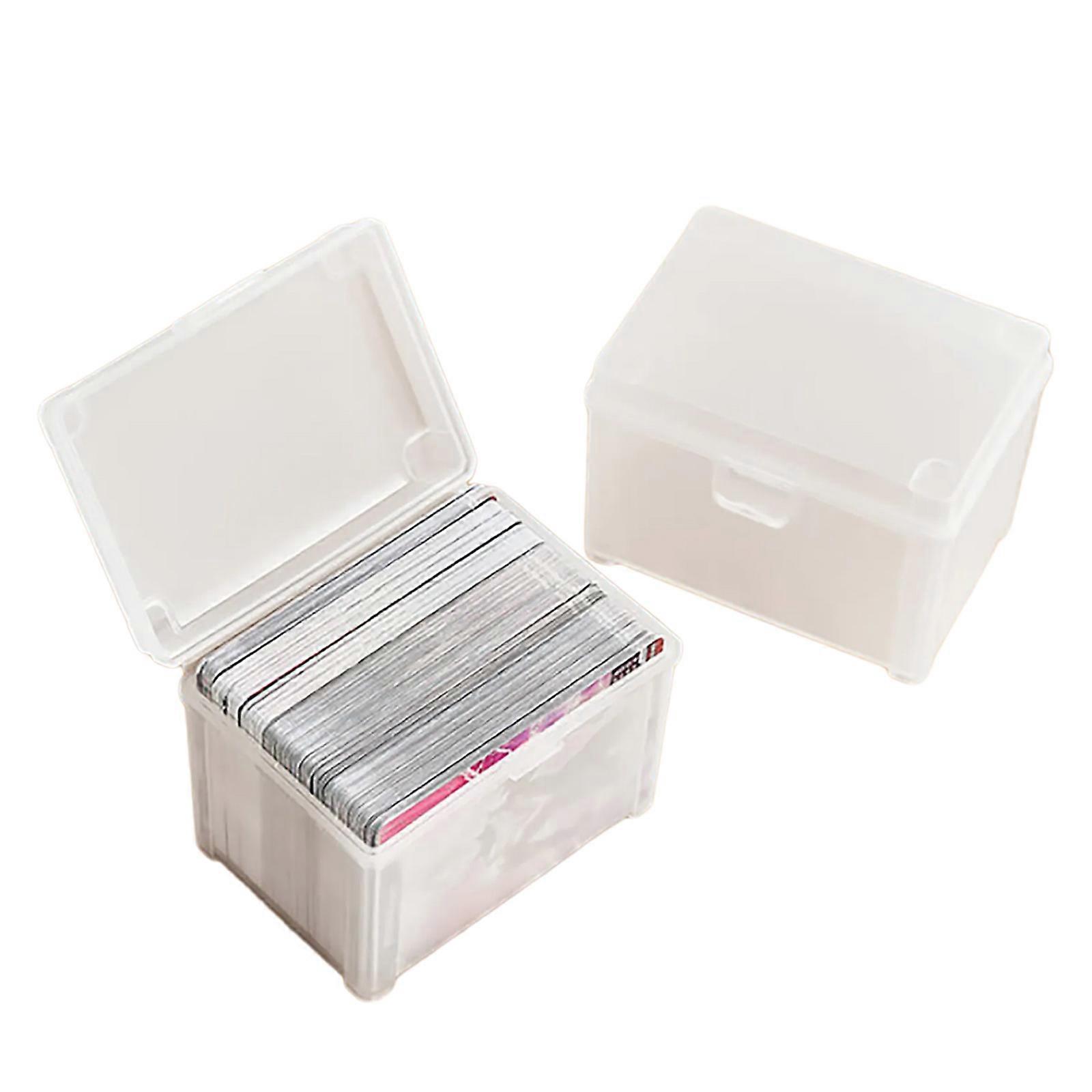 Clear Storage Box for Sports Cards Game Card Trading Card Case Card Storage Organizers Stackable Playing Card Deck Box Multicolor