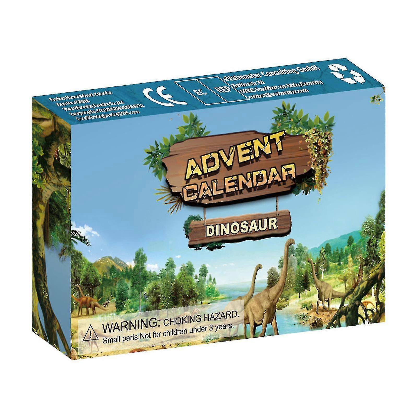 Dinosaur Theme Advent Calendar for Christmas Countdown 24 Days