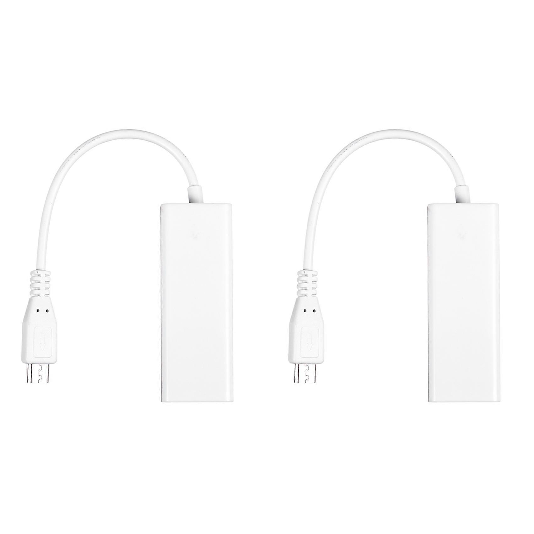 2X Mini USB 5 Pin 10/100 Mbps RJ45 LAN Ethernet Adapter for Tablet PC