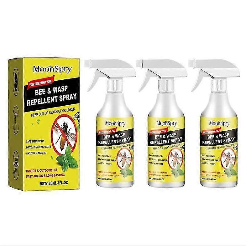 Natural plant-based wasp spray with peppermint