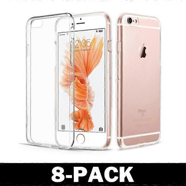 Transparent Rubber compatible with iPhone 6/6s Case Transparent TPU 8-Pack