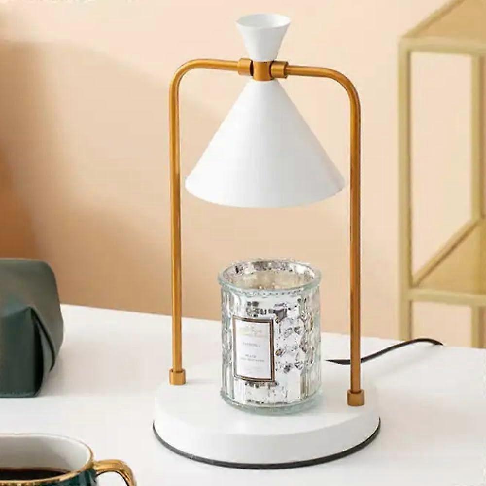 Electric Candle Warmer with Timer and Dimmable Light, 2 Bulbs, Fits Small and Large Candles for Home Decor