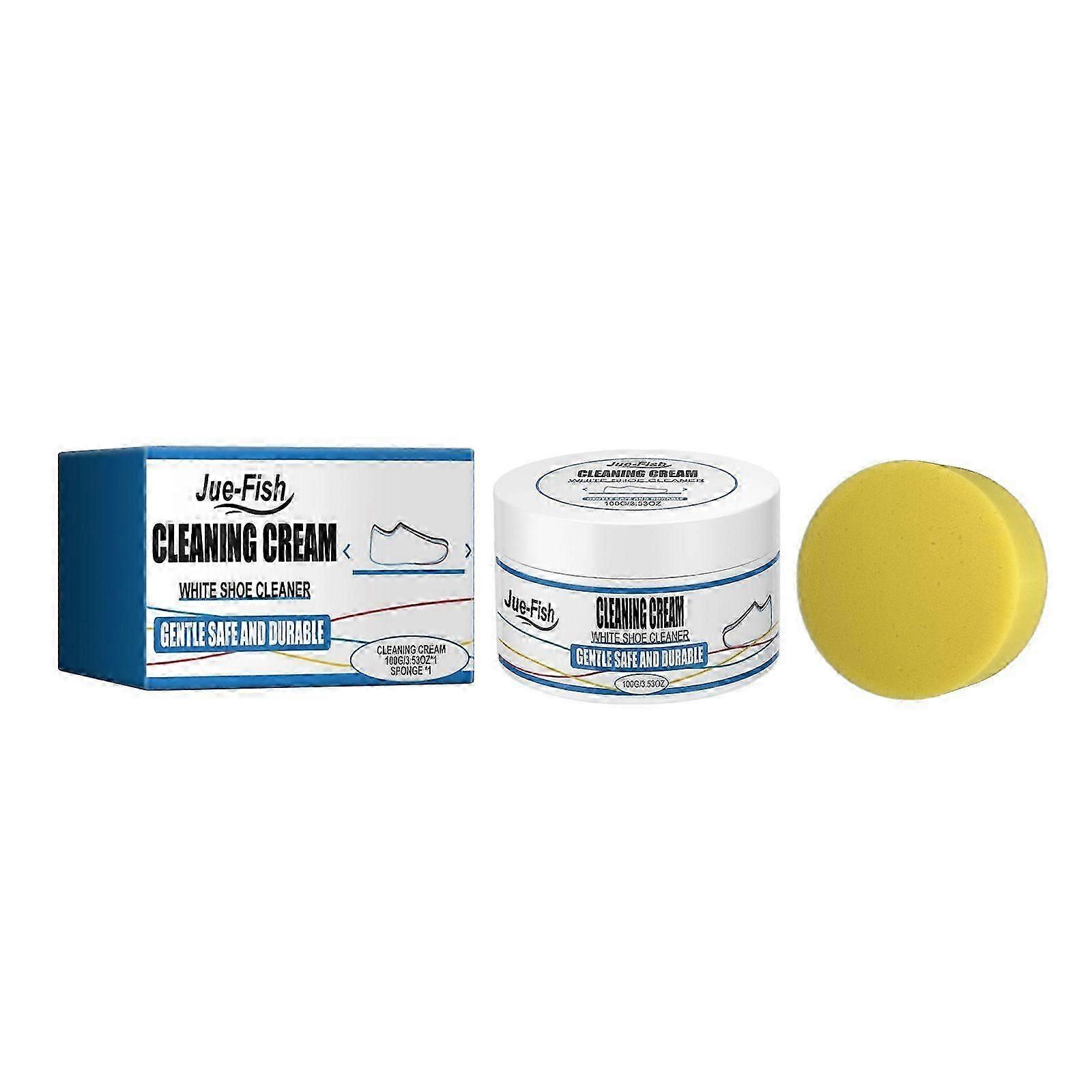 Multi-Functional White Shoe Cleaning Cream  Brightens, Deep Cleans & Protects
