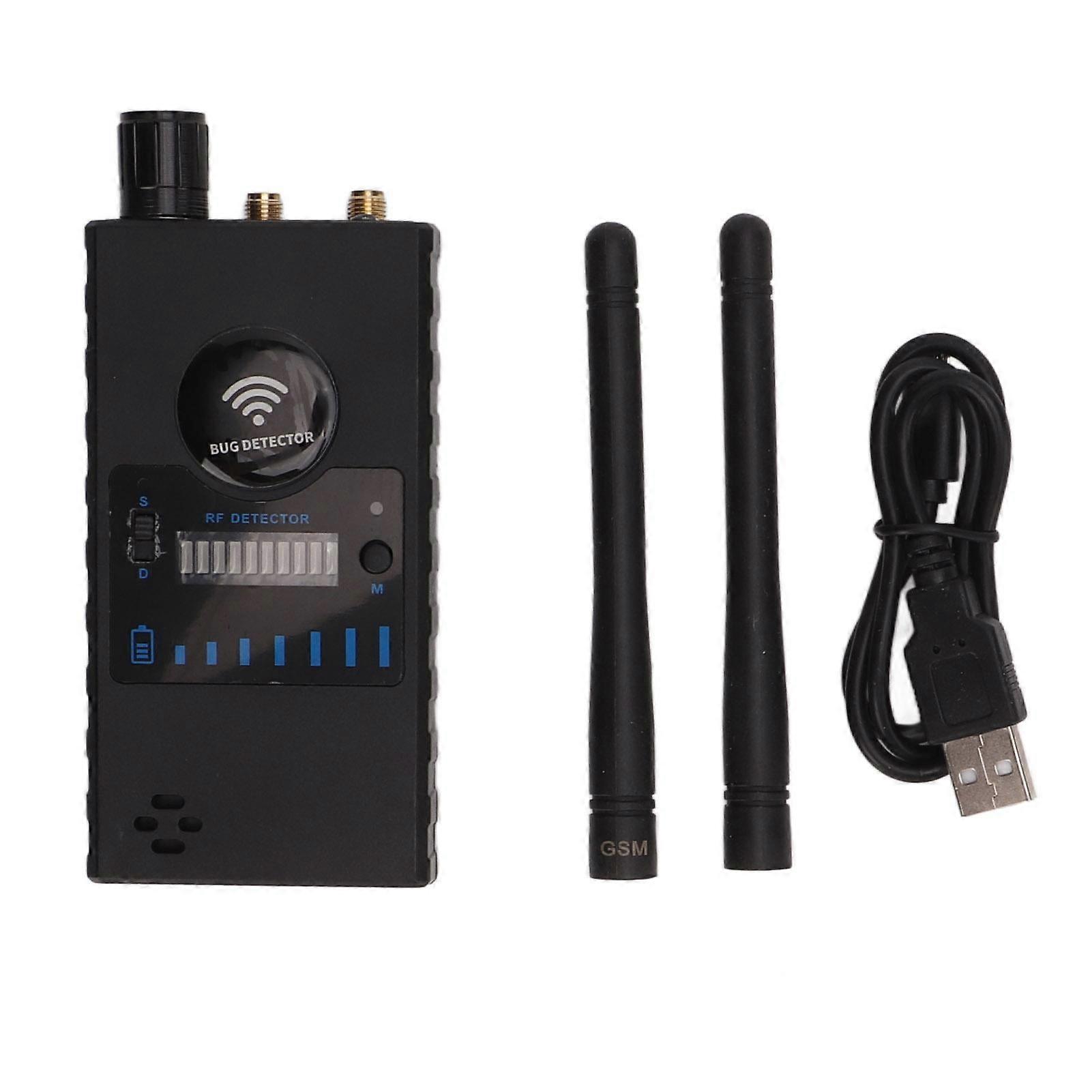 DEWIN Bug Detector Double Antenna Radio Wave Anti Interference 1MHZ to 8000MHZ Camera Detector for Company