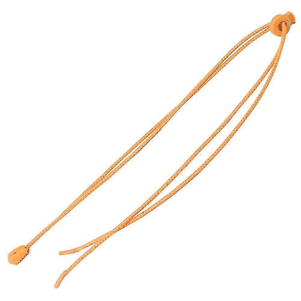 Luminous Glow In Dark Lazy Elastic Shoelaces No Tie Athletic Sport Shoes Laces Strings(Orange)