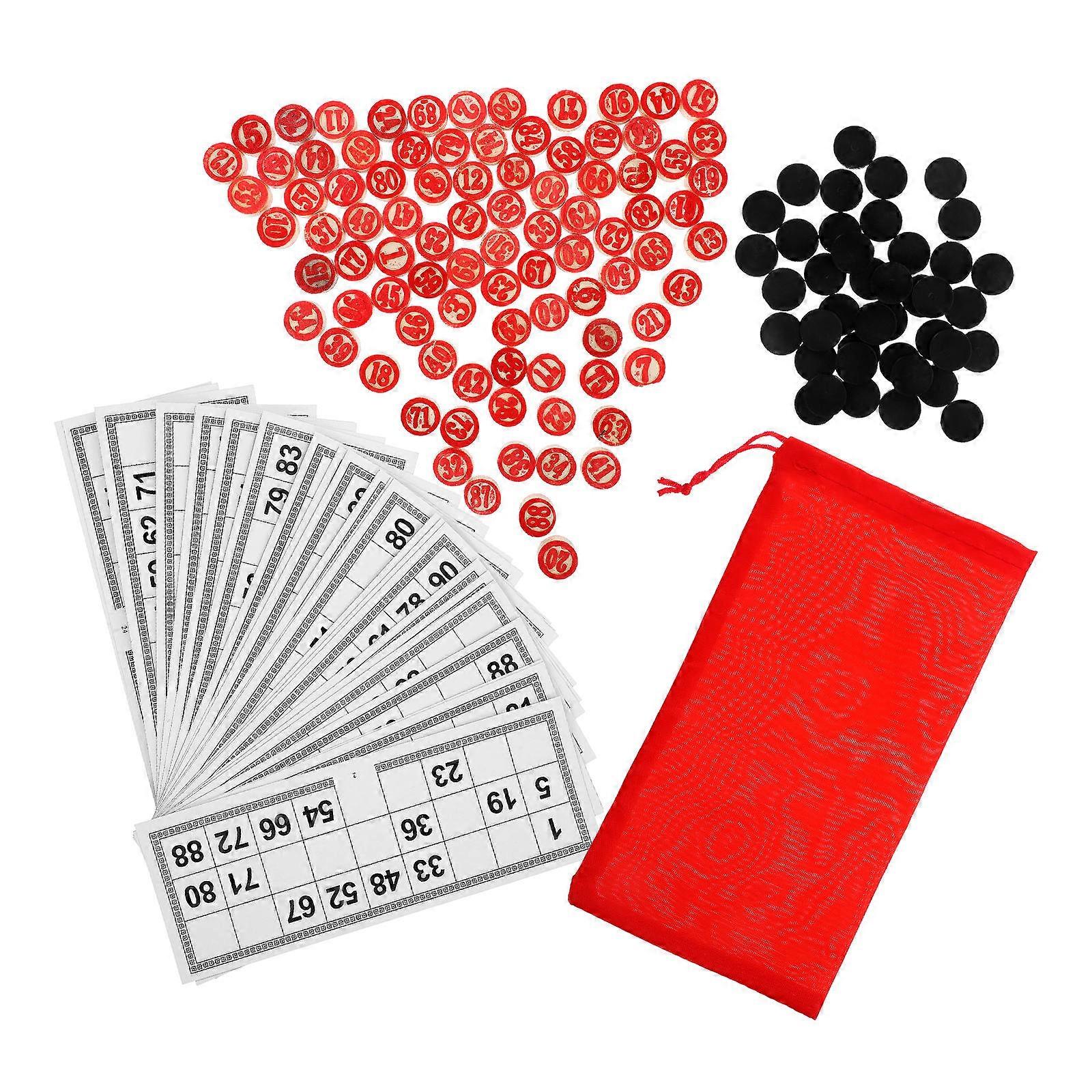 Wooden Game Set for Entertainment with Interactive Cards 1Set