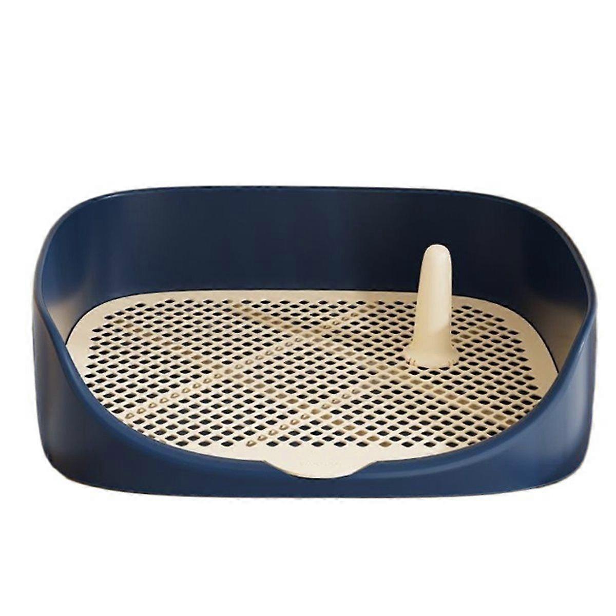 Dog Potty Tray Heightened Fence with Pillar Puppy Urinary Trainer Portable Mesh Grid Panel Dog Pee P