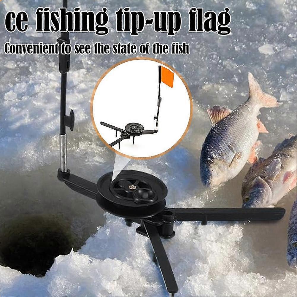 Portable Triangular Ice Fishing Platform Flag Marker Winter IceFishingAccessory