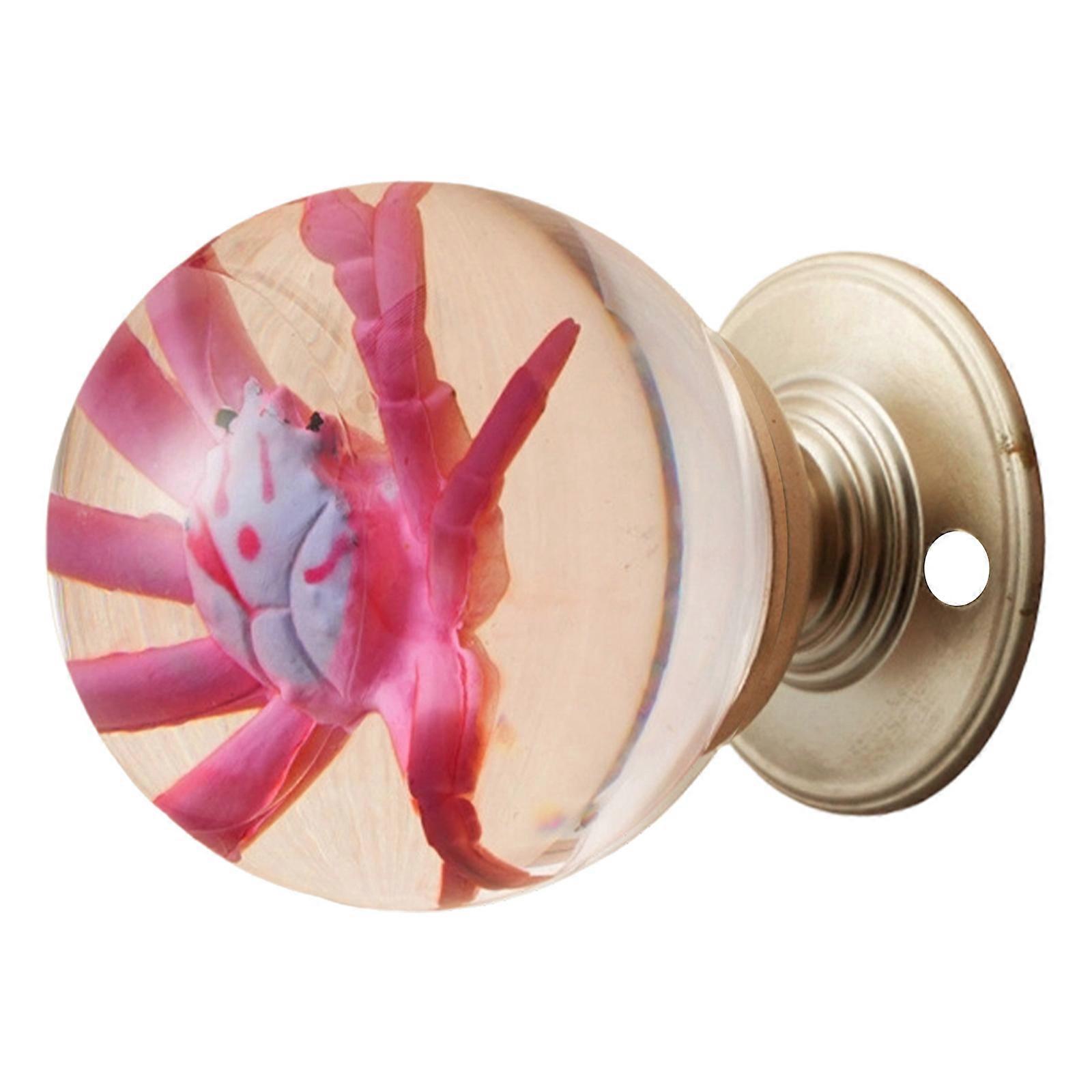 Easy Installation Decorative Crystal Balls Door Handle Featuring Simple Setups for Quick Home Renovation Multicolor