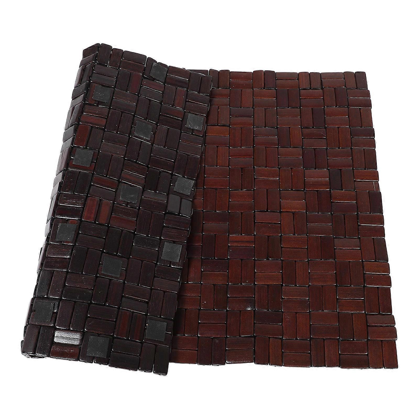 Non Slip Bamboo Sauna Mat Foldable for Bath Mats 1 Piece Material