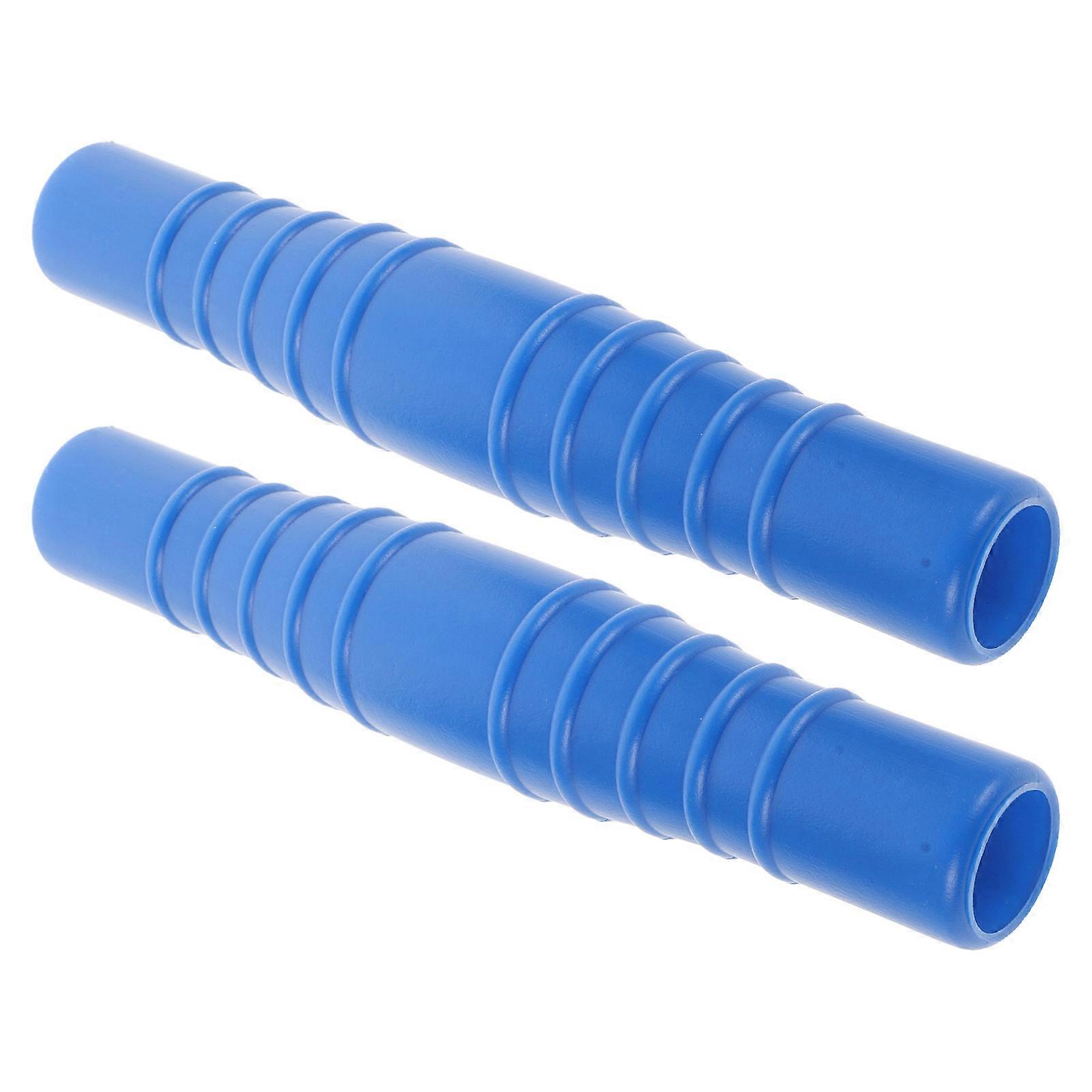 Pool Vacuum Hose Connector Pipe Joint for Water Pipe 2Pcs Blue Plastic Adapter