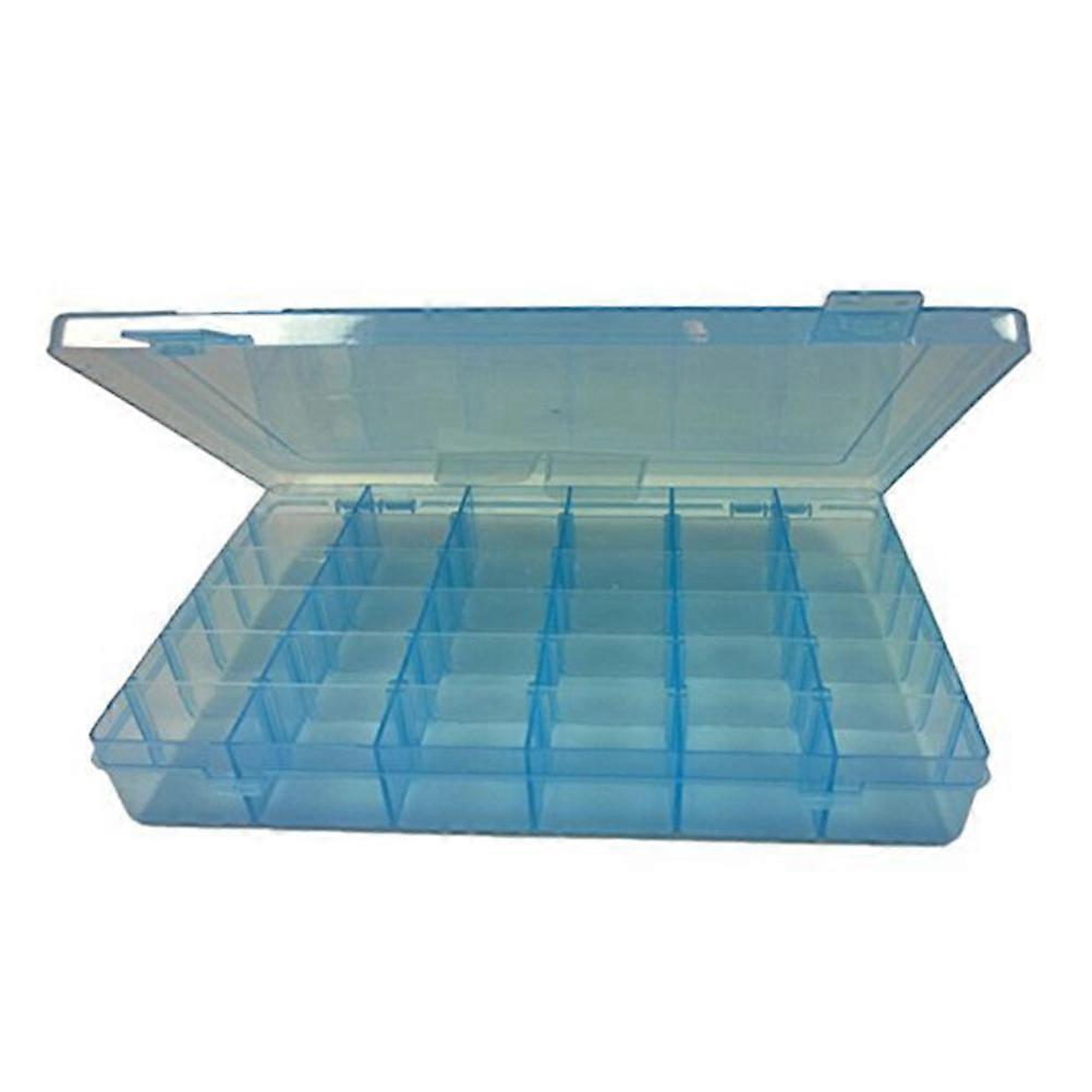 Jewelry Organizer Box Clear Plastic Storage Container for Adjustable 2Pcs