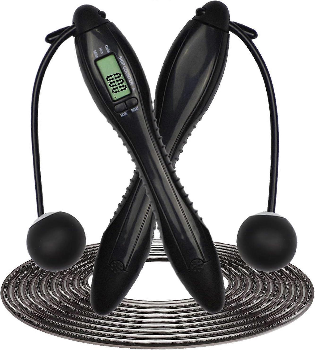 Sports Jump Rope Cordless Jump Rope with Counter Fitness Jump Rope 4 in 1 Speed Jump Rope