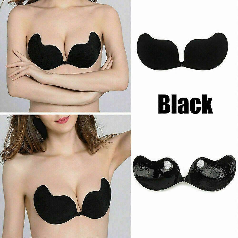 Silicone Push-Up Strapless Backless Self-Adhesive Gel Magic Invisible Bra Cup AD