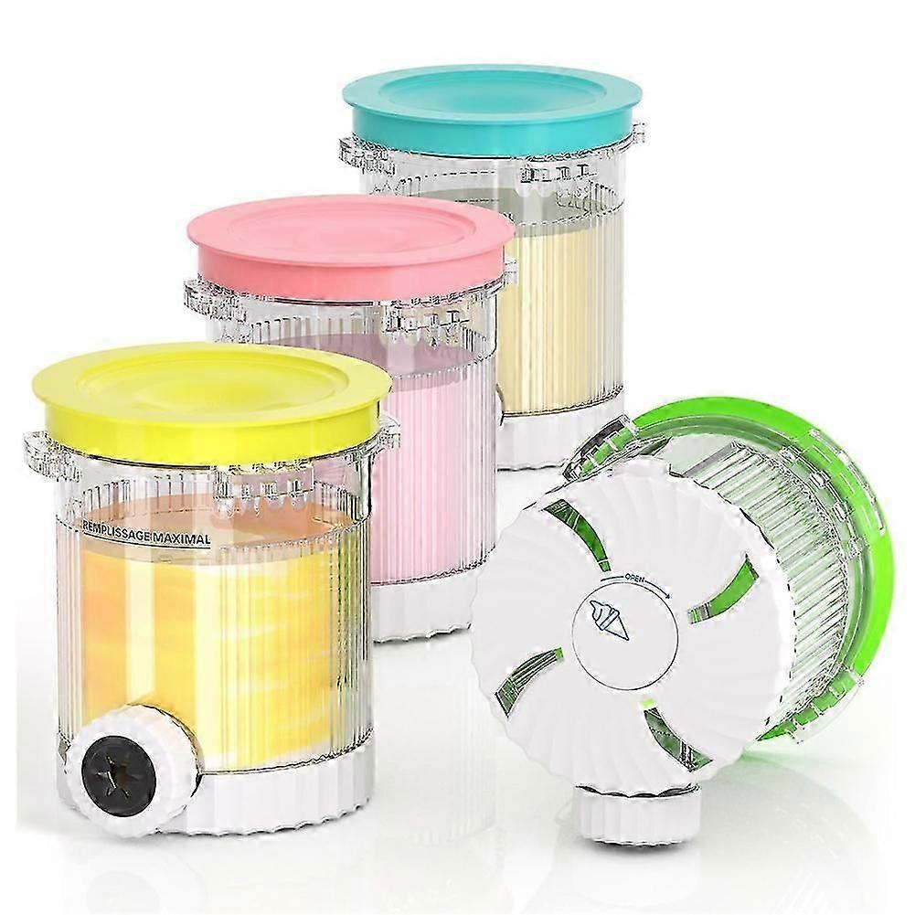 4 Pack for Ninja Creami Swirl Pints and Lids for Ninja NC700 Series, NC701, NC701C, Creami Containers