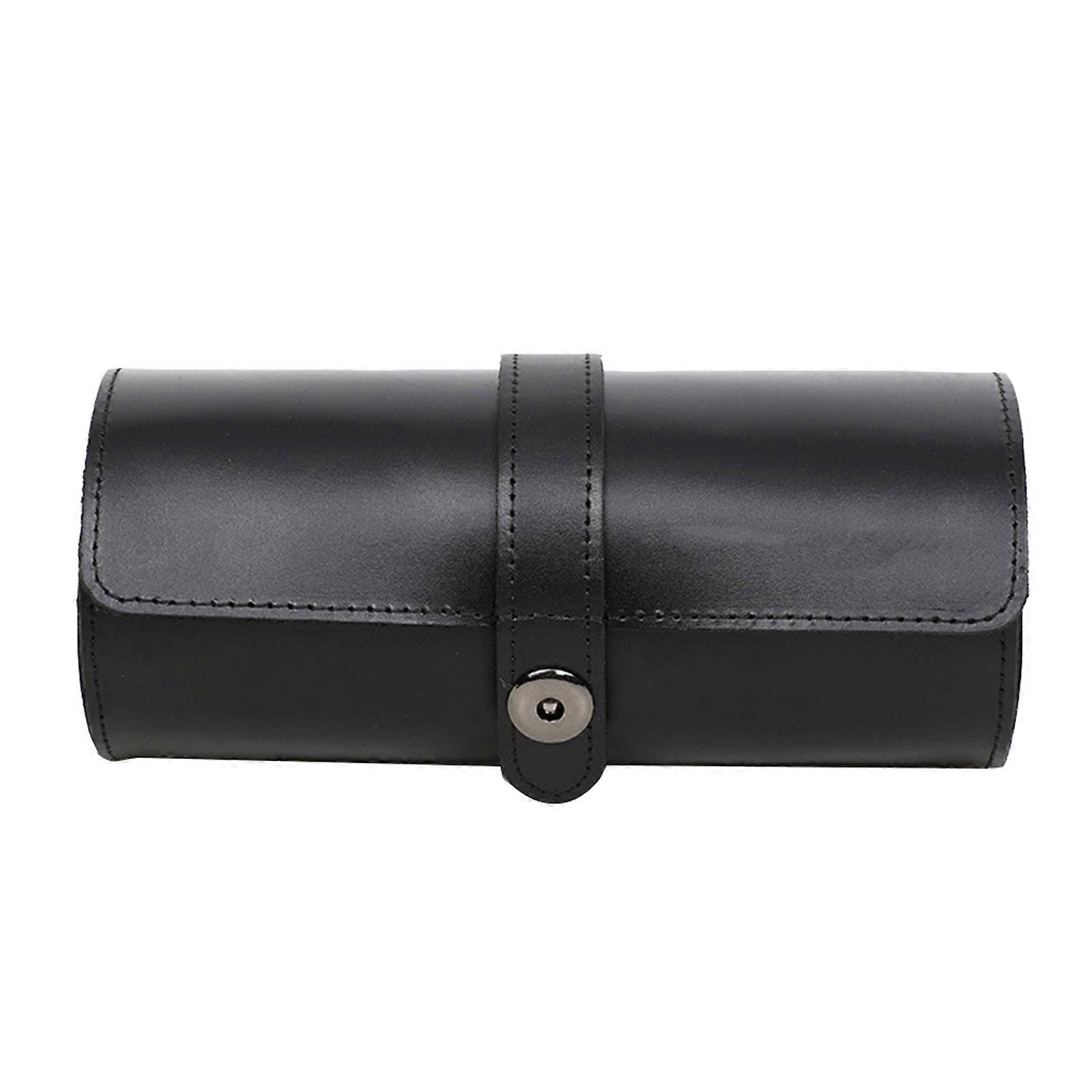 Classic Black Watch Travel Case for Display Use 3 Slots