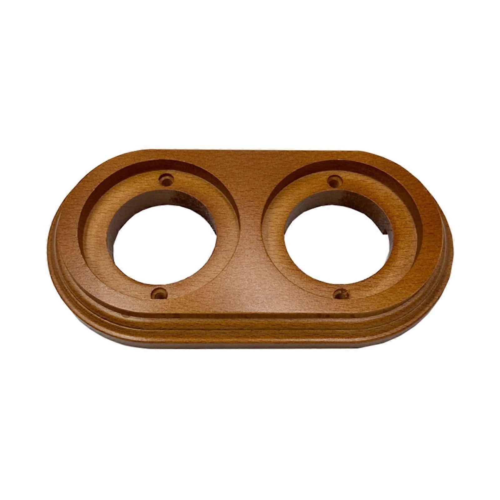 Ceramic Light Switch Brown Vintage Wall Lamp EU Socket 110250V Durable Easy Install 2Hole