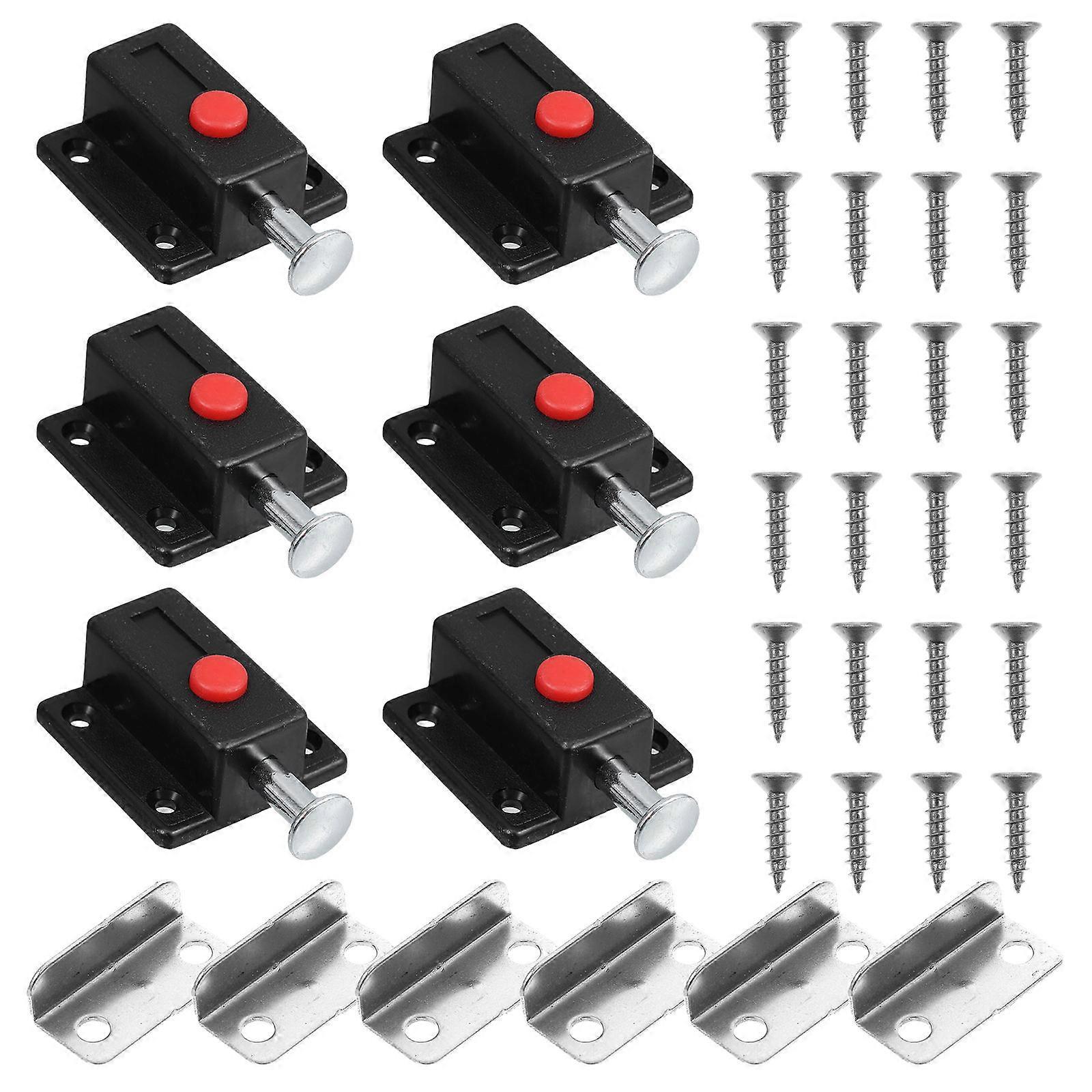 Spring Loaded Door Latch with Switch Button for Cabinet 30Pcs Accessories