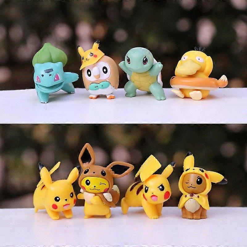 Cartoon Action Figures Toys One Piece/Doraemon/Pokemon/Marvel/Toy Story Classic Character Action Figure Toys Set