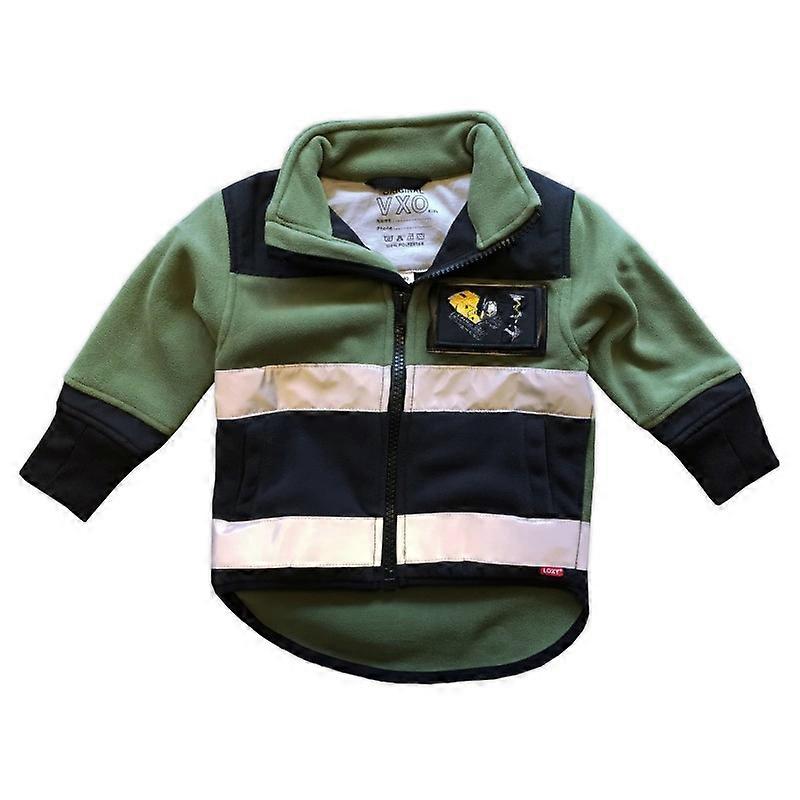 Fleece bunda s Loxy reflektorom zelená